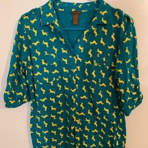 Copper Key Fun Button Up